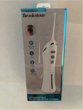 Brookstone Rechargeable Water Flosser Cordless Portable Brand New in Sealed Box